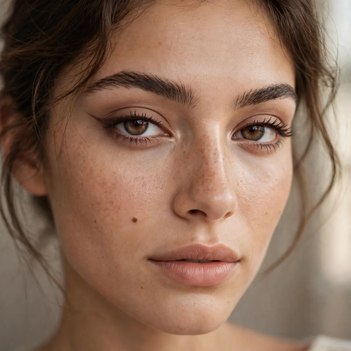 Subtle everyday fox eye makeup