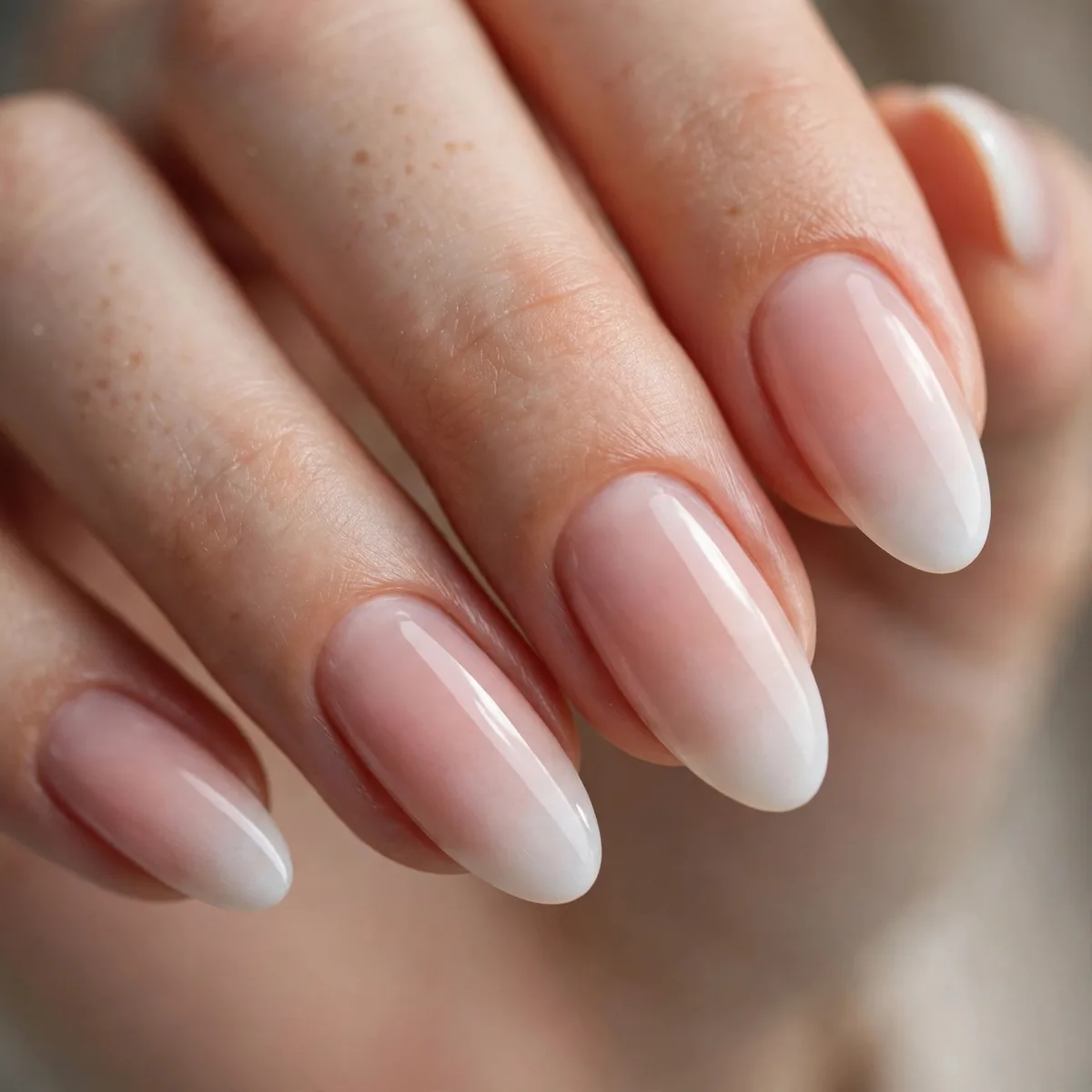 Ombre french tip fade design