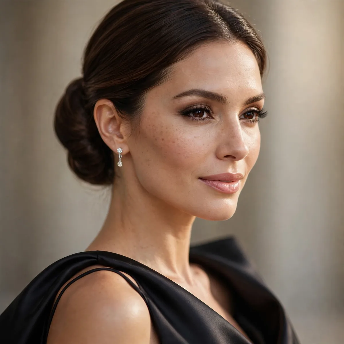 Sleek column gown gala