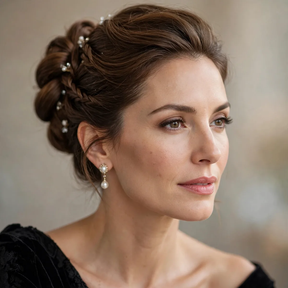 Elegant updo for gala