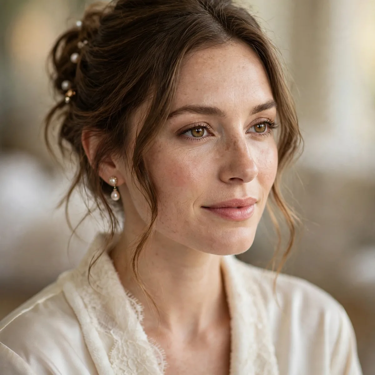 Comfortable bridal morning