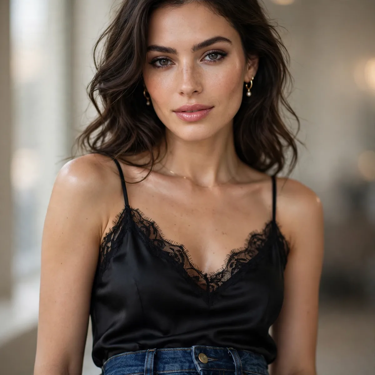 Jeans with going out top