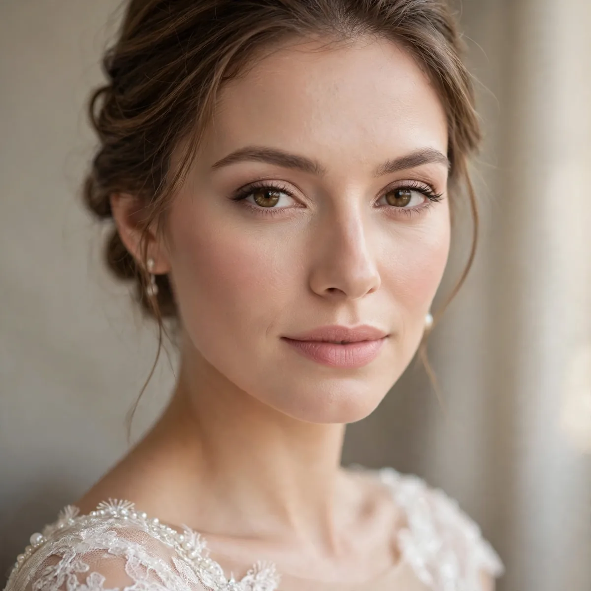 Airbrush bridal makeup finish