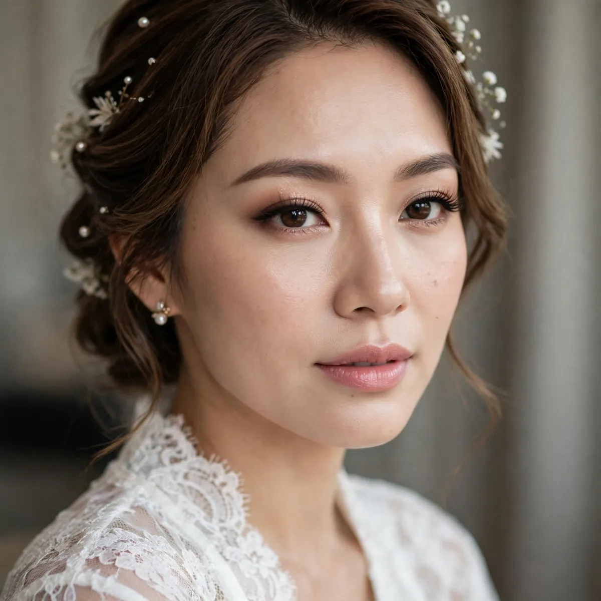 Bridal glam makeup trial
