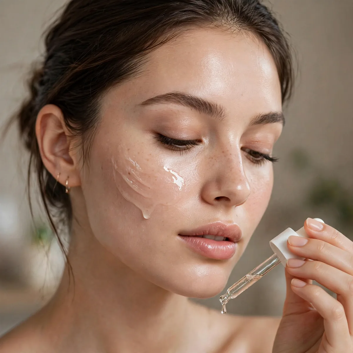 Layering serums for glass skin