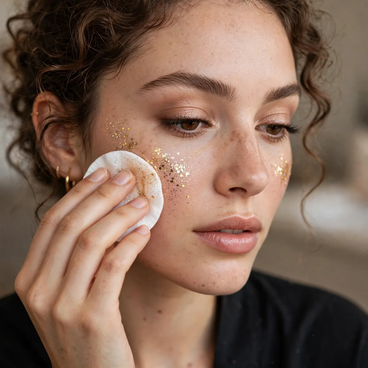 Removing festival glitter safely