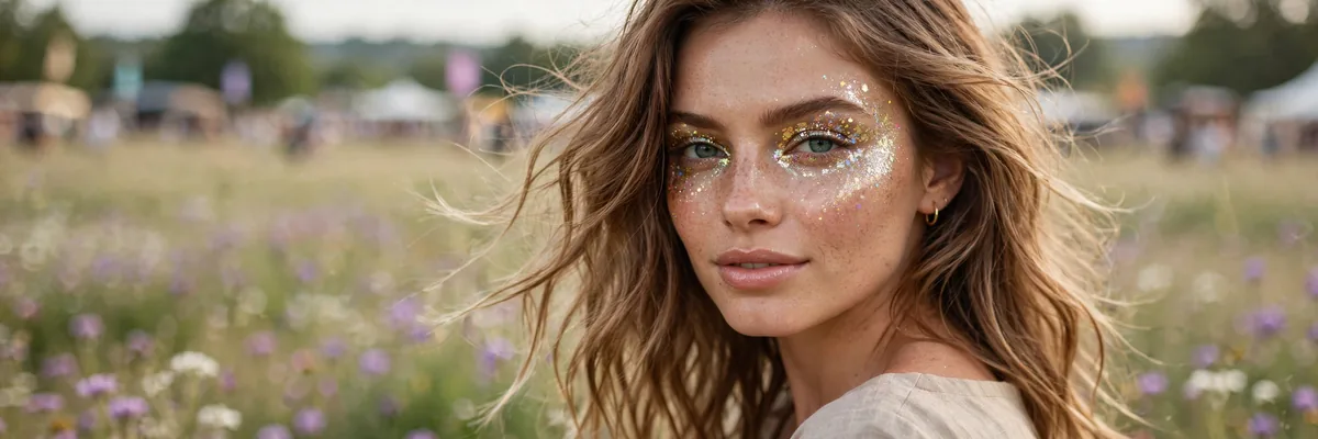 20 Glitter Makeup Looks for Festivals That Stay Put