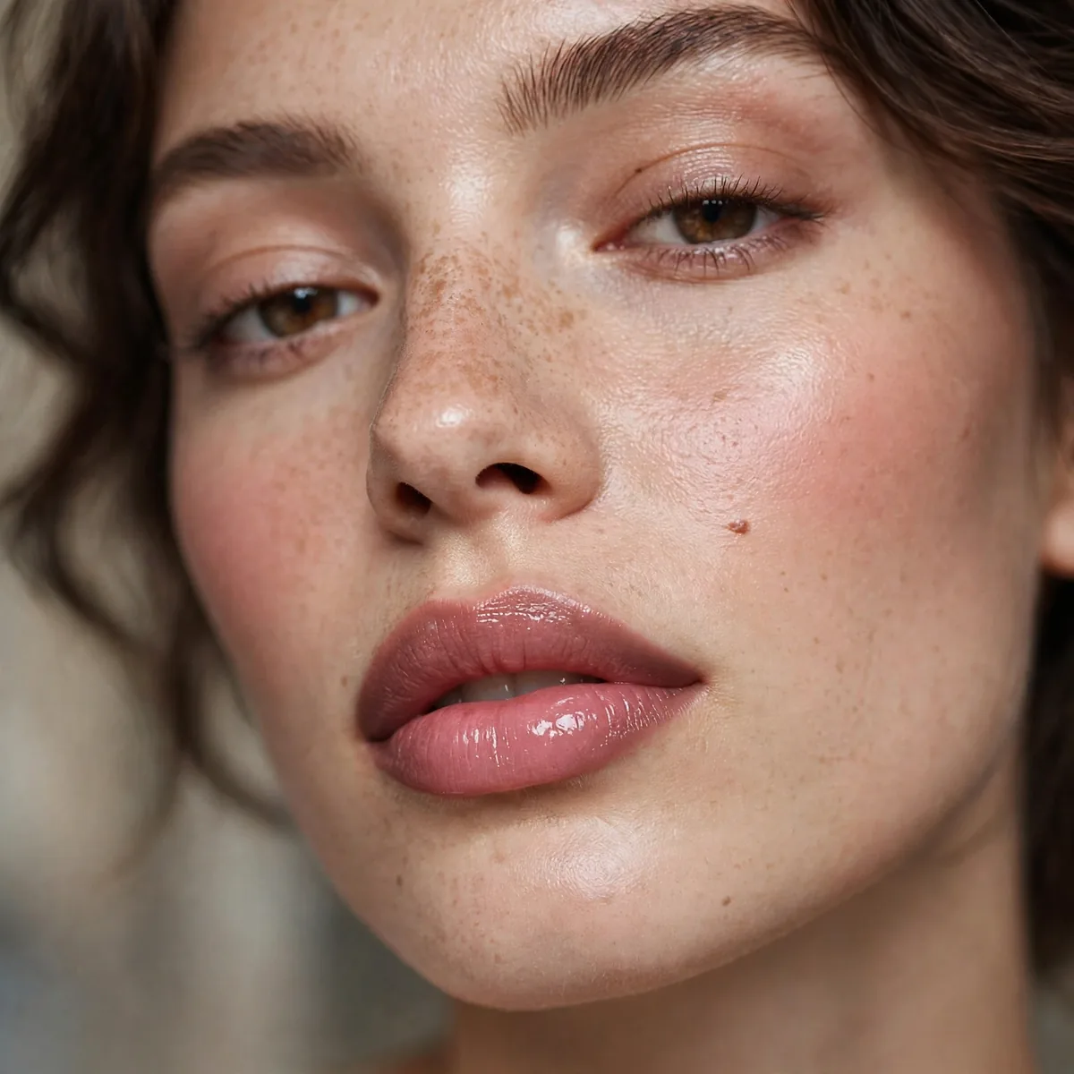 Ombre gloss lip effect