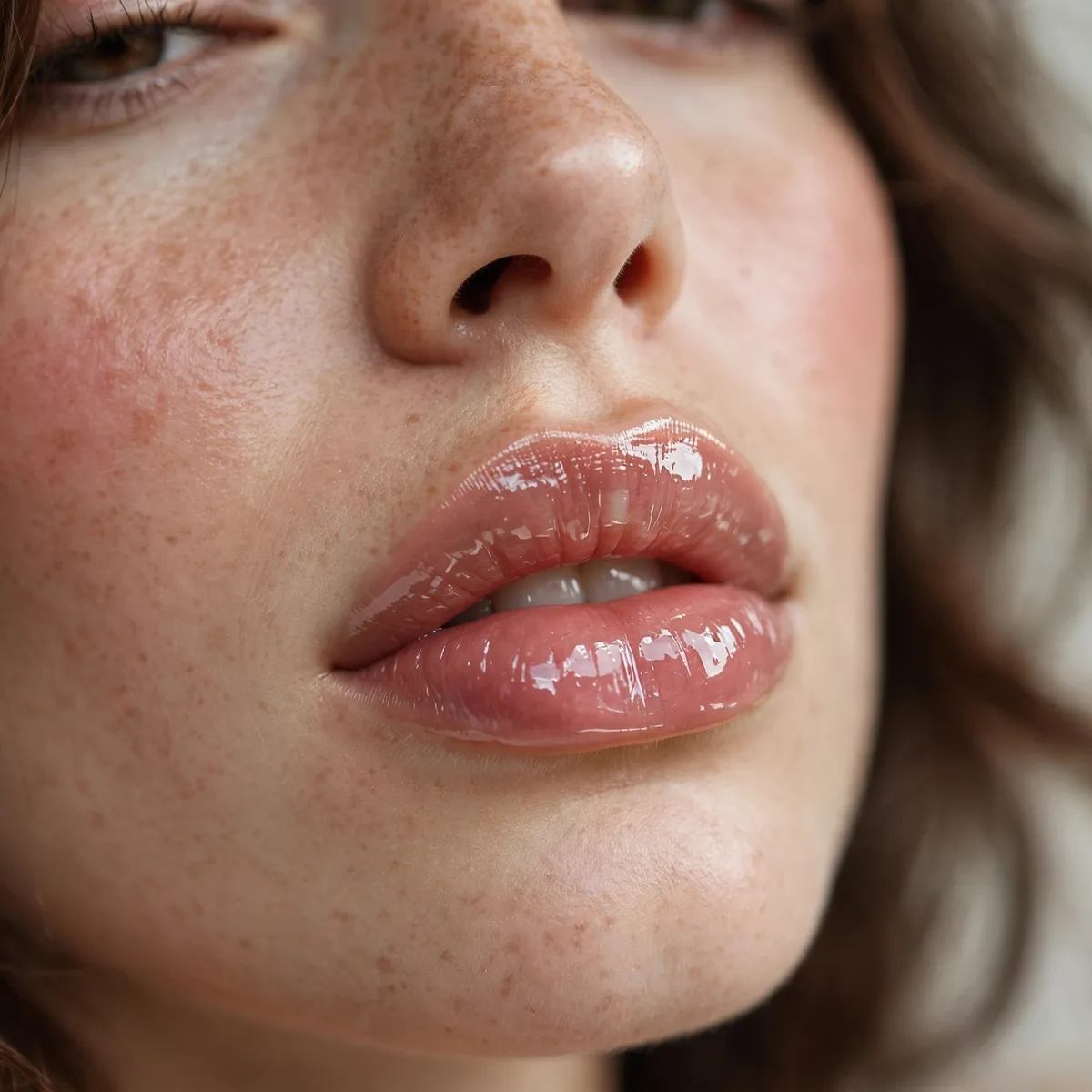 Layered gloss for lip depth