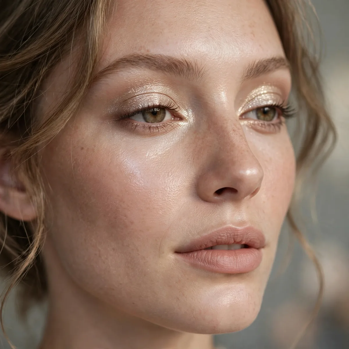 Champagne eyeshadow winter glow