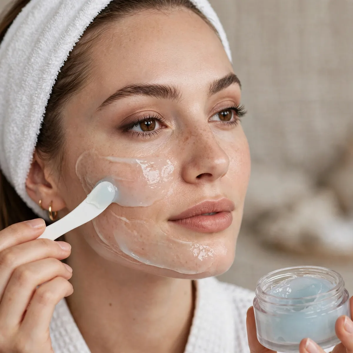 Overnight hydrating mask routine
