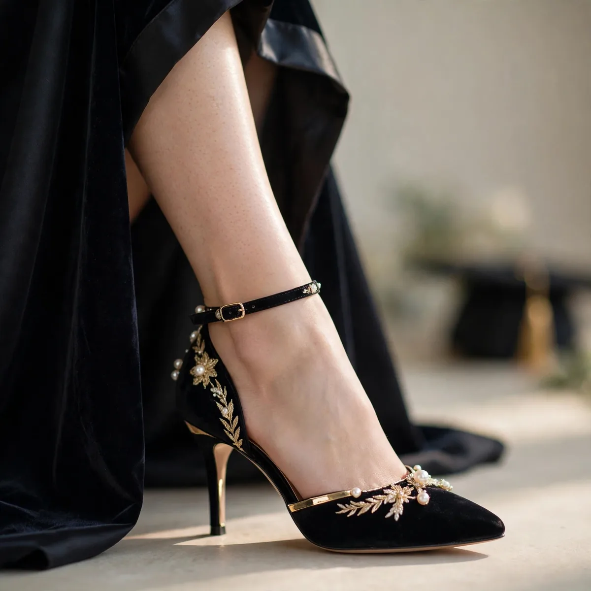 Graduation ceremony shoes