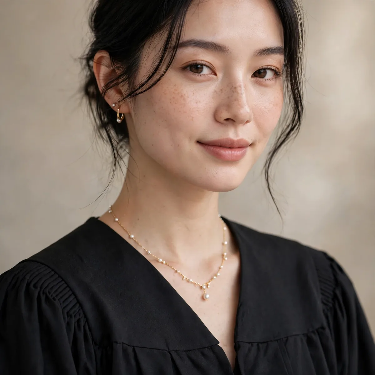 Necklace with graduation gown