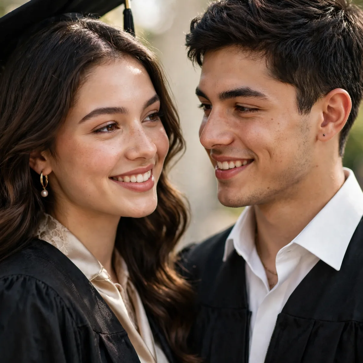 Siblings at graduation