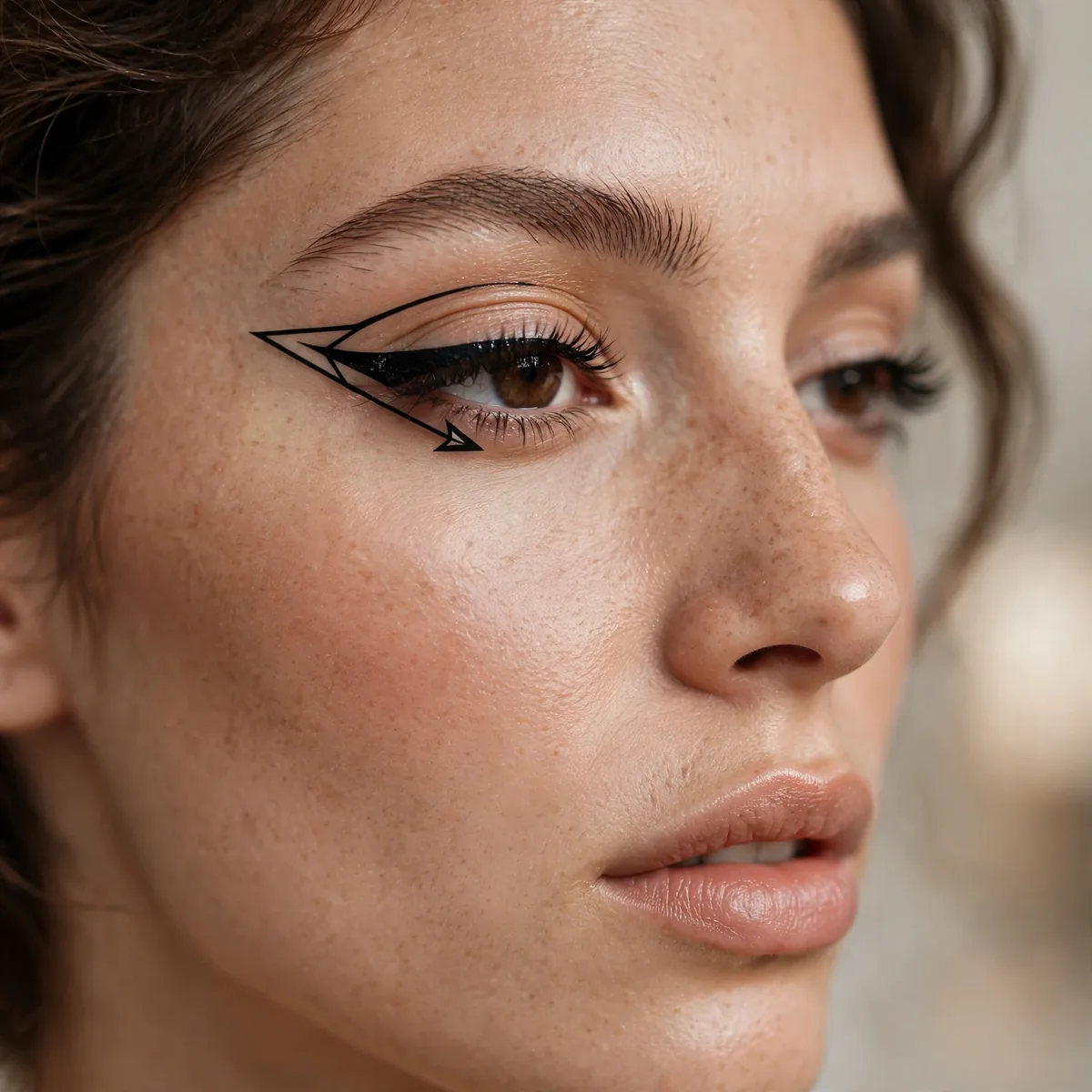Arrow detail graphic eyeliner