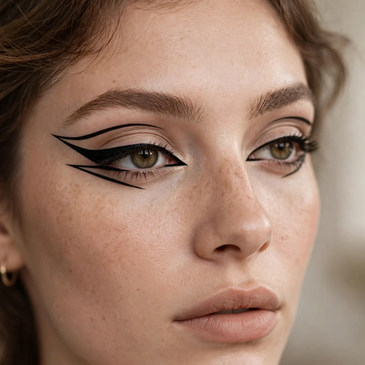 Split wing graphic liner design