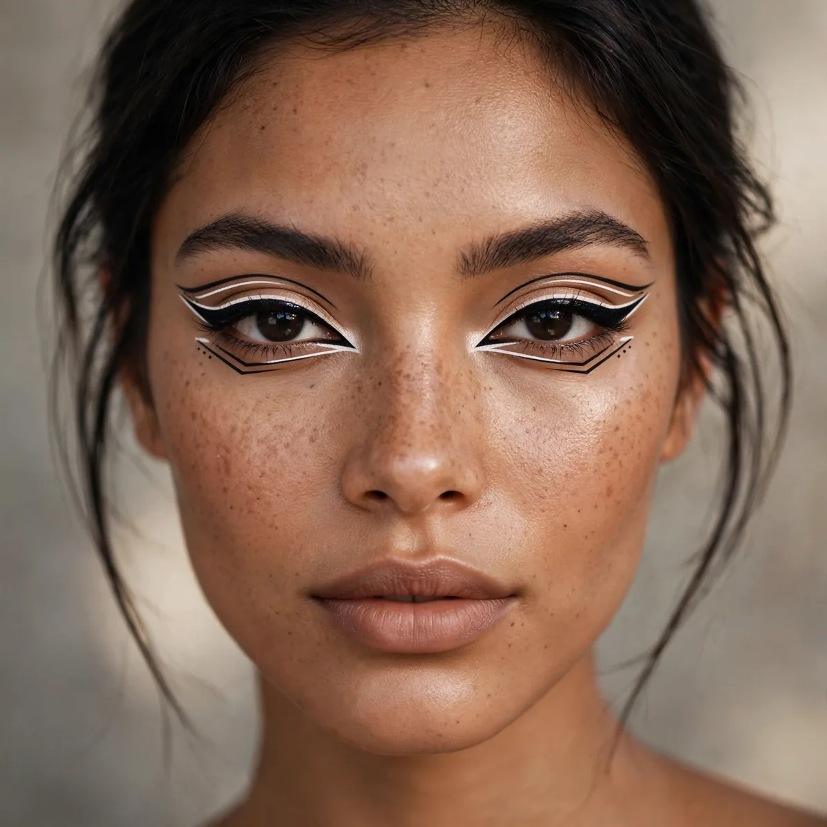 Complete graphic liner artistic look