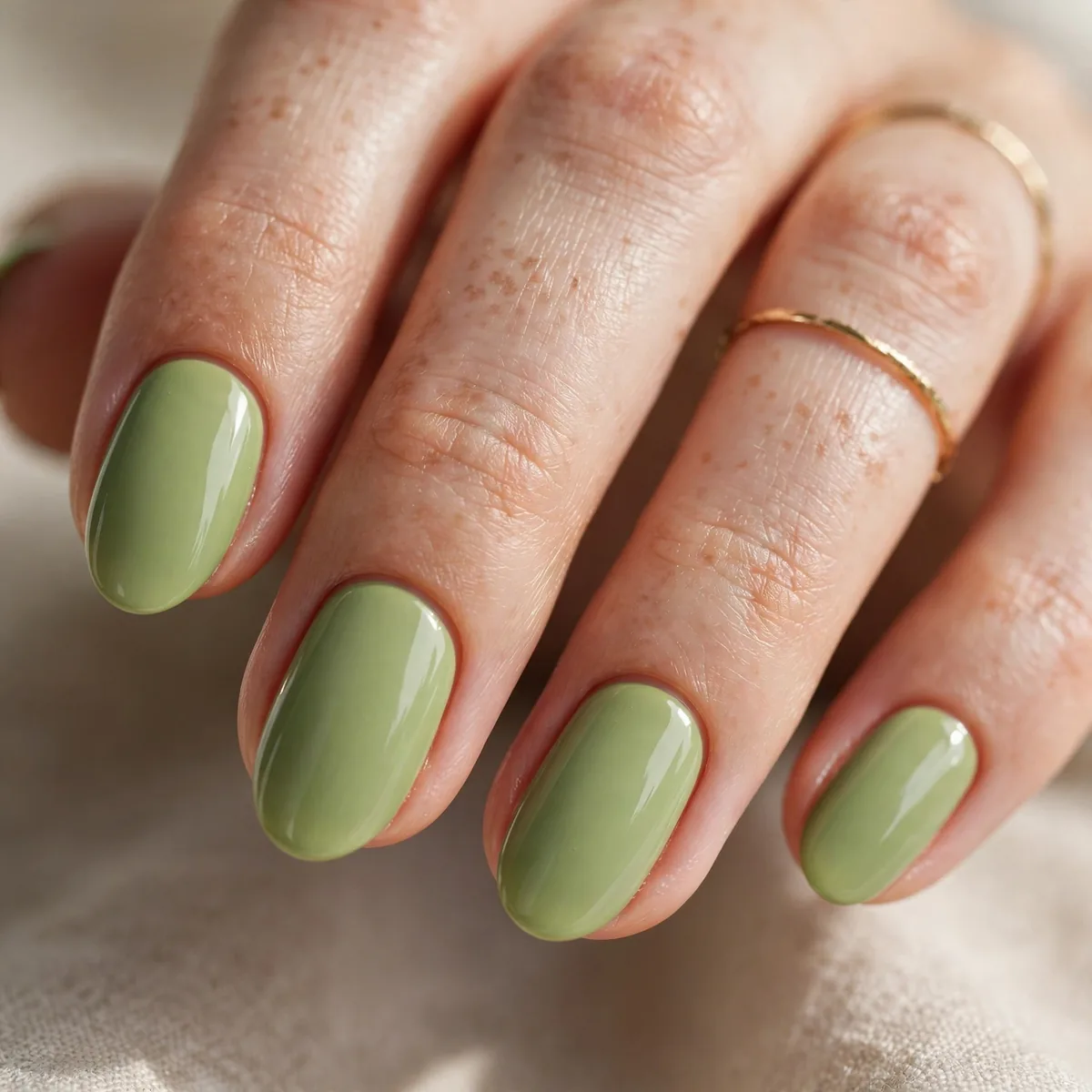 Matcha green nail polish