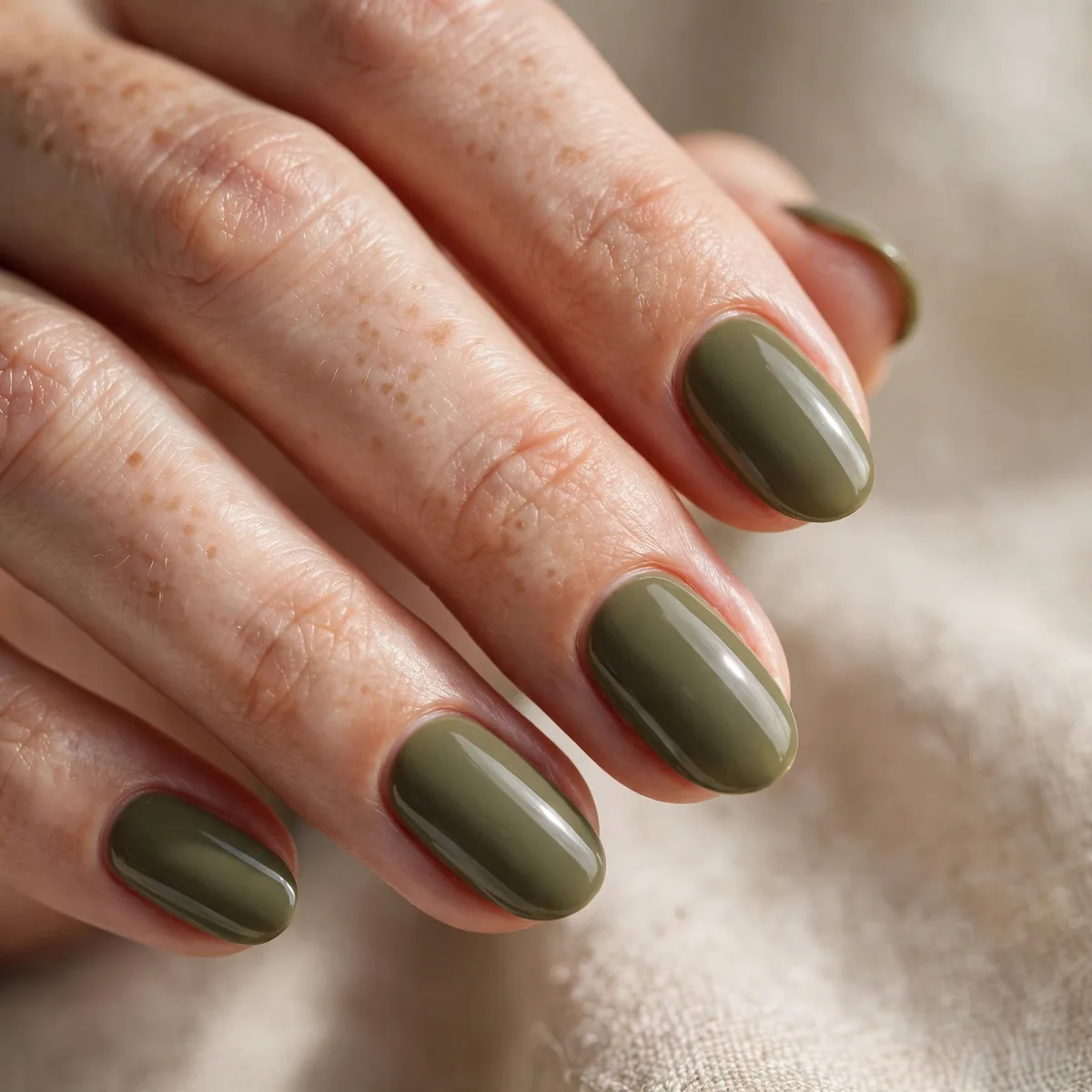 Army khaki green nails