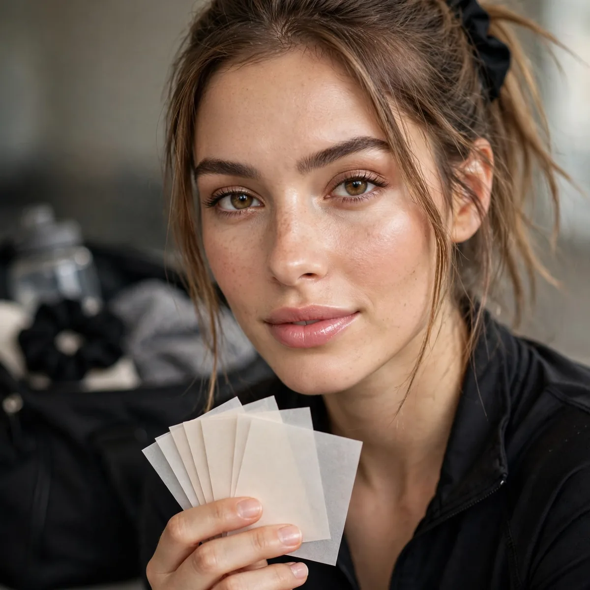 Blotting papers for gym bag