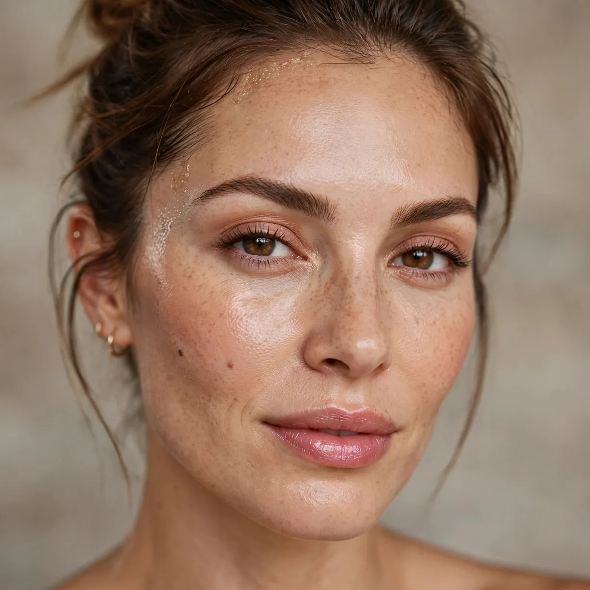 Bare skin gym makeup approach
