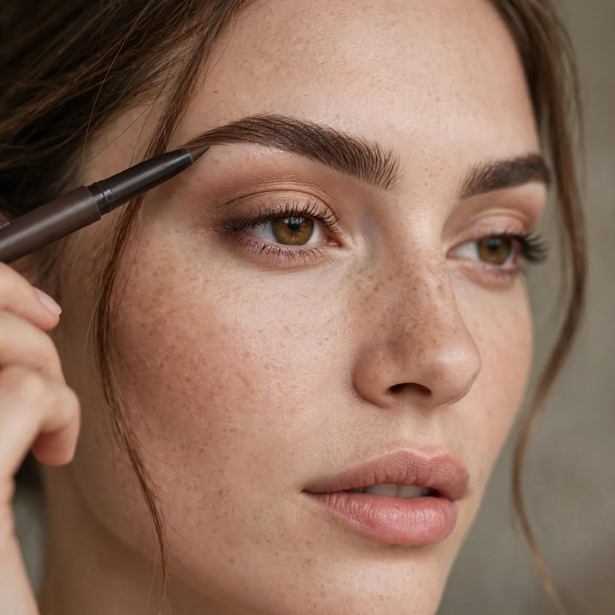 Waterproof brow pencil defined brows