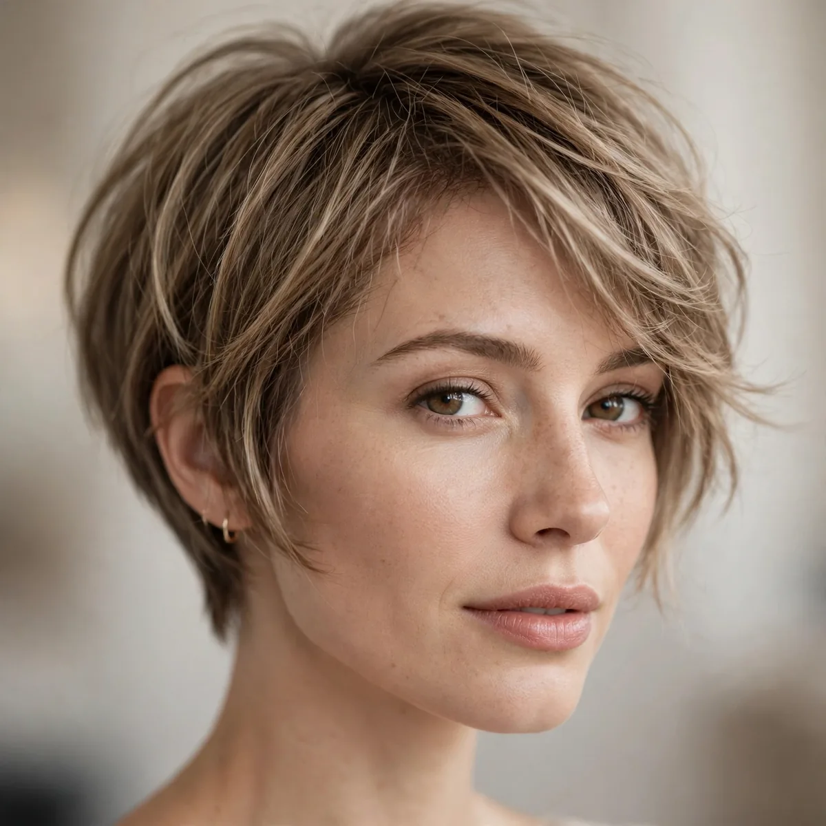 Bixie haircut blending bob and pixie for thin hair