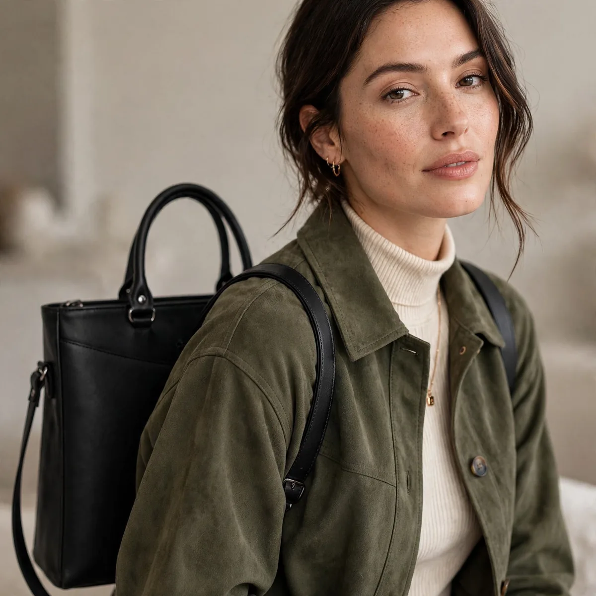 Convertible backpack tote bag