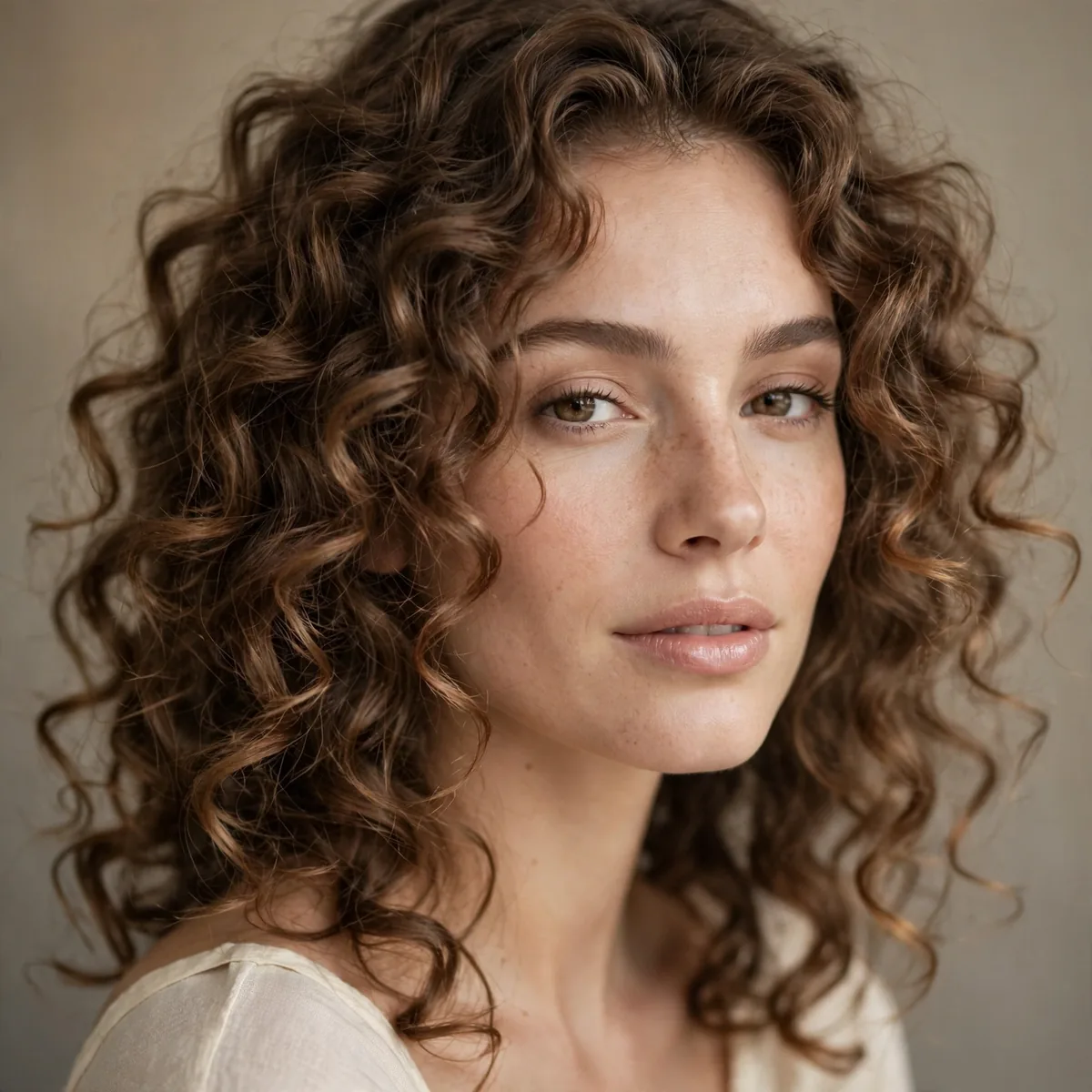 Curls formed by an overnight sock bun