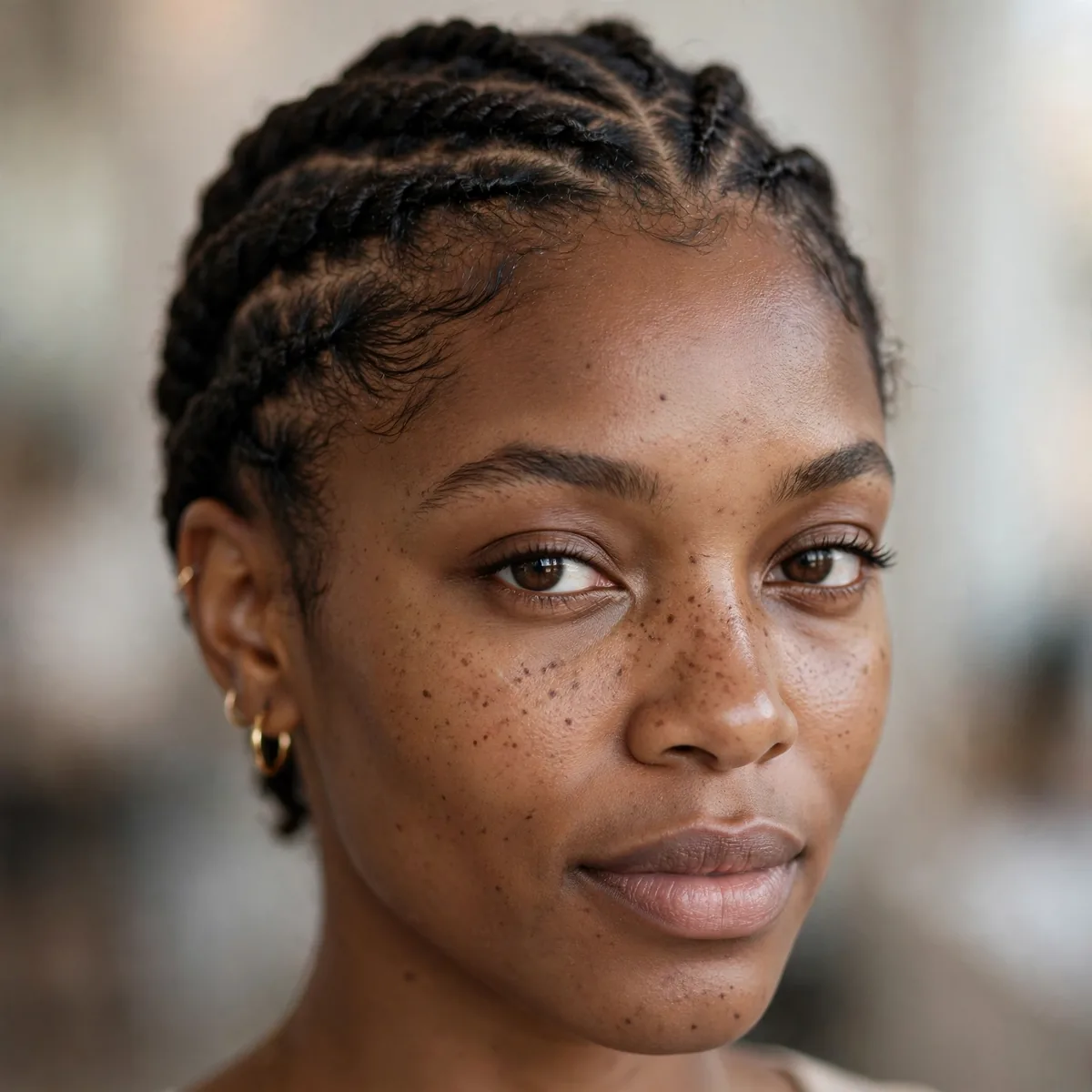 Flat twists as a protective heatless style