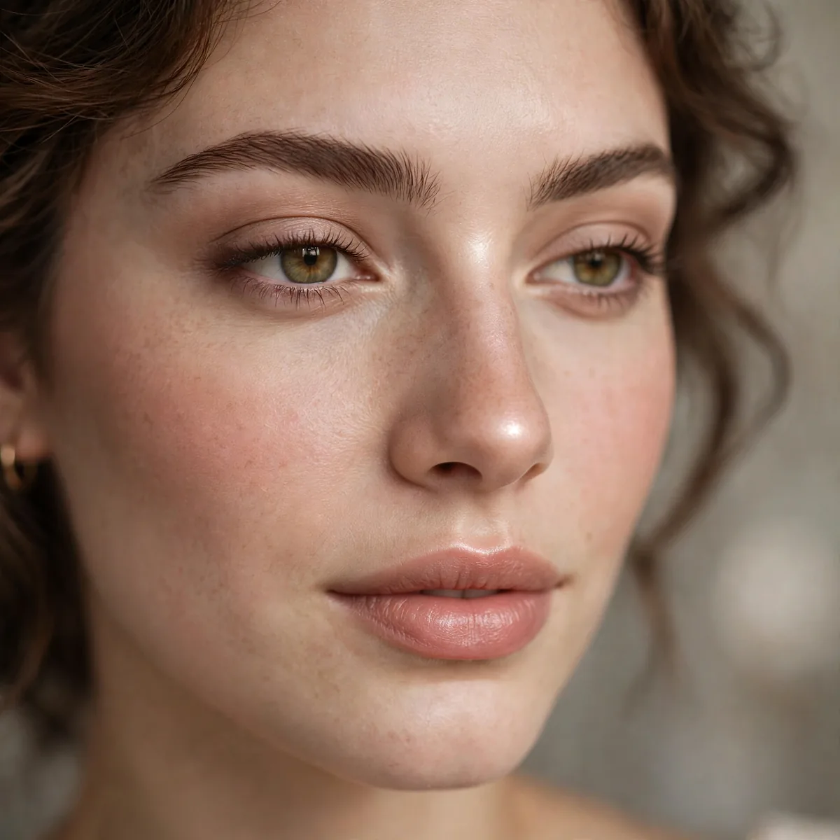 Subtle nose tip highlight