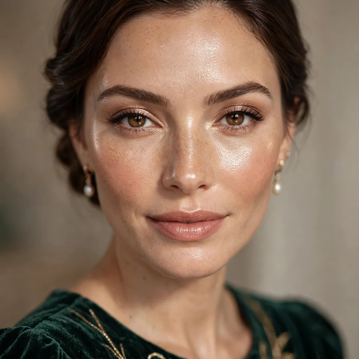 Glowing luminous holiday makeup base