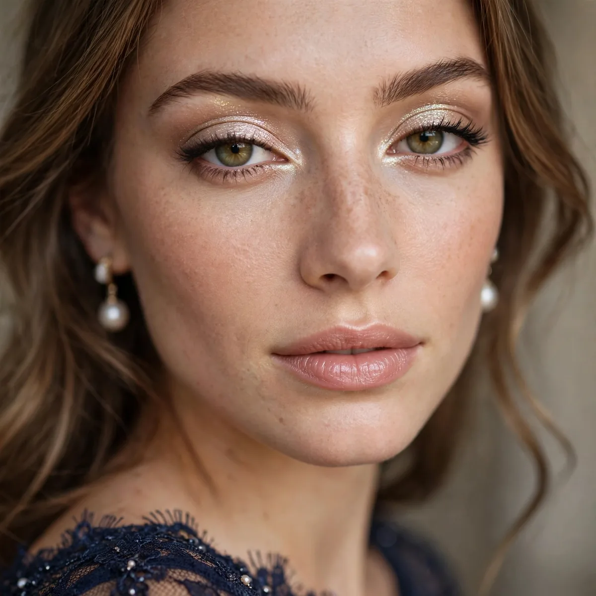 Shimmer eyeshadow homecoming look