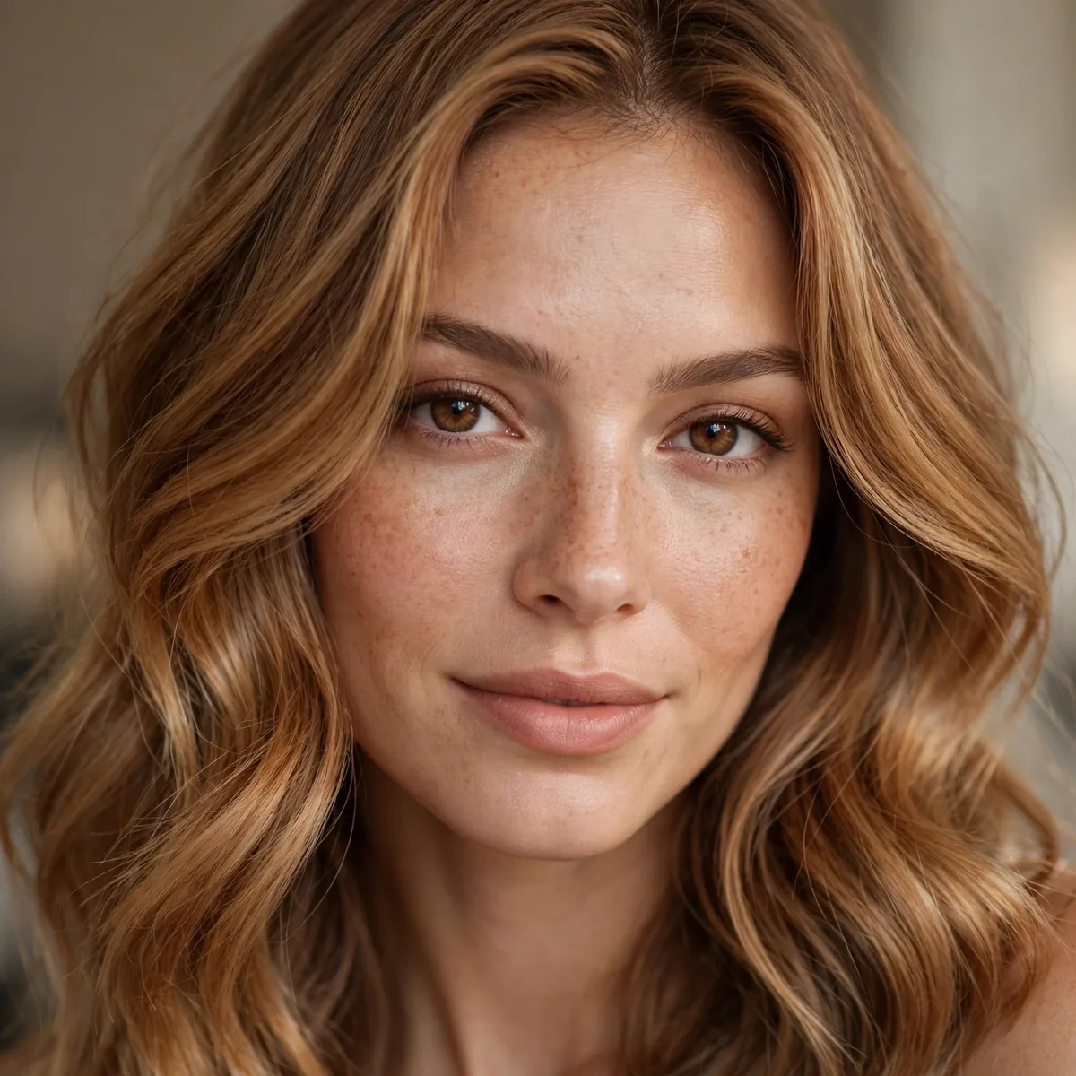 Honey bronde hair color