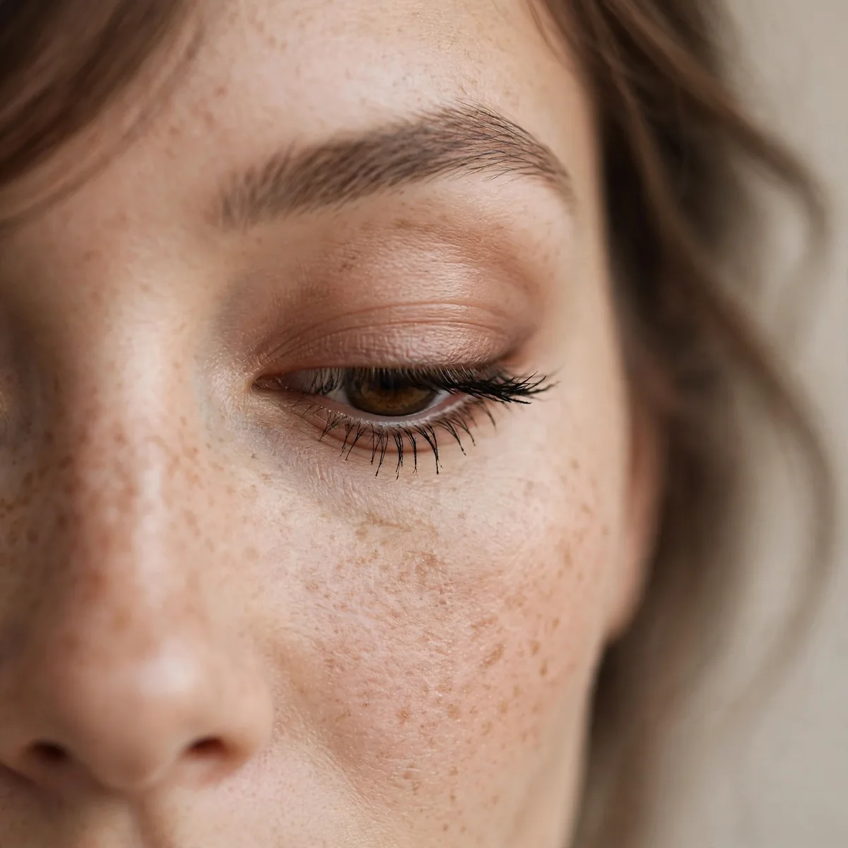 Lower lash mascara for hooded eyes