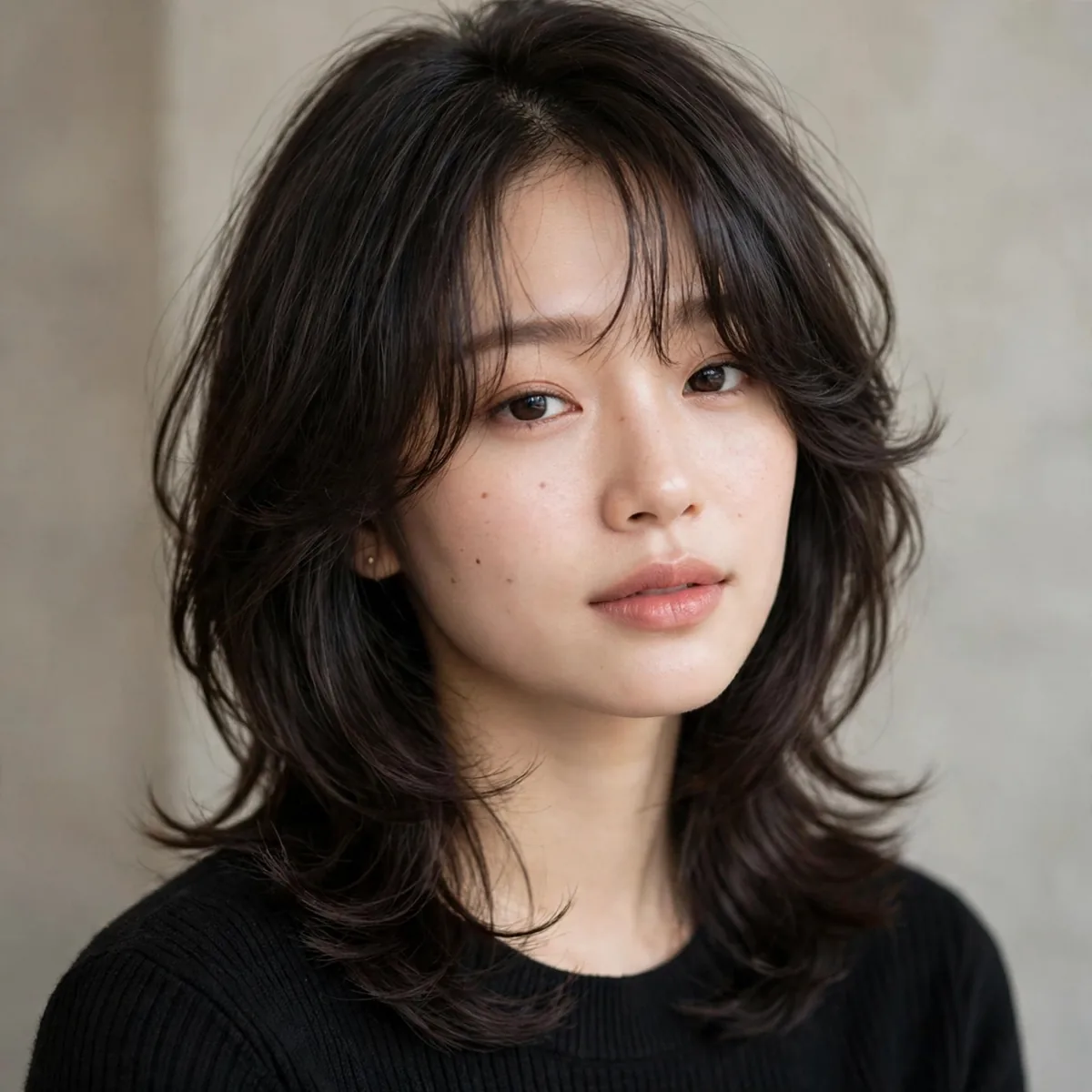 Classic hush haircut with soft layered volume