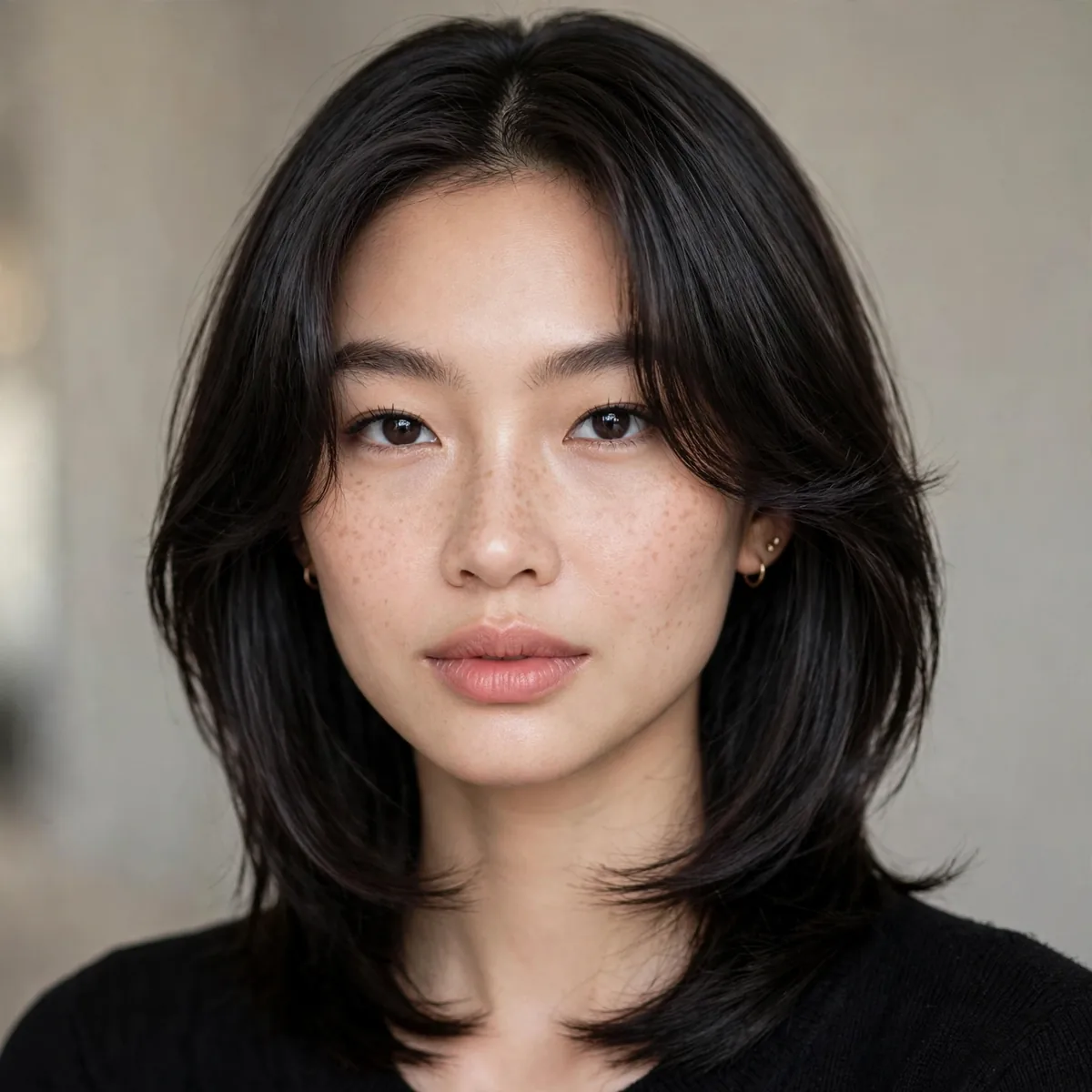 Hush haircut styled sleek and polished