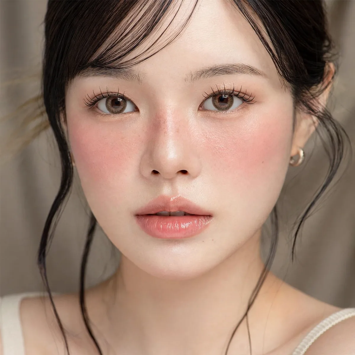 Classic igari blush placement