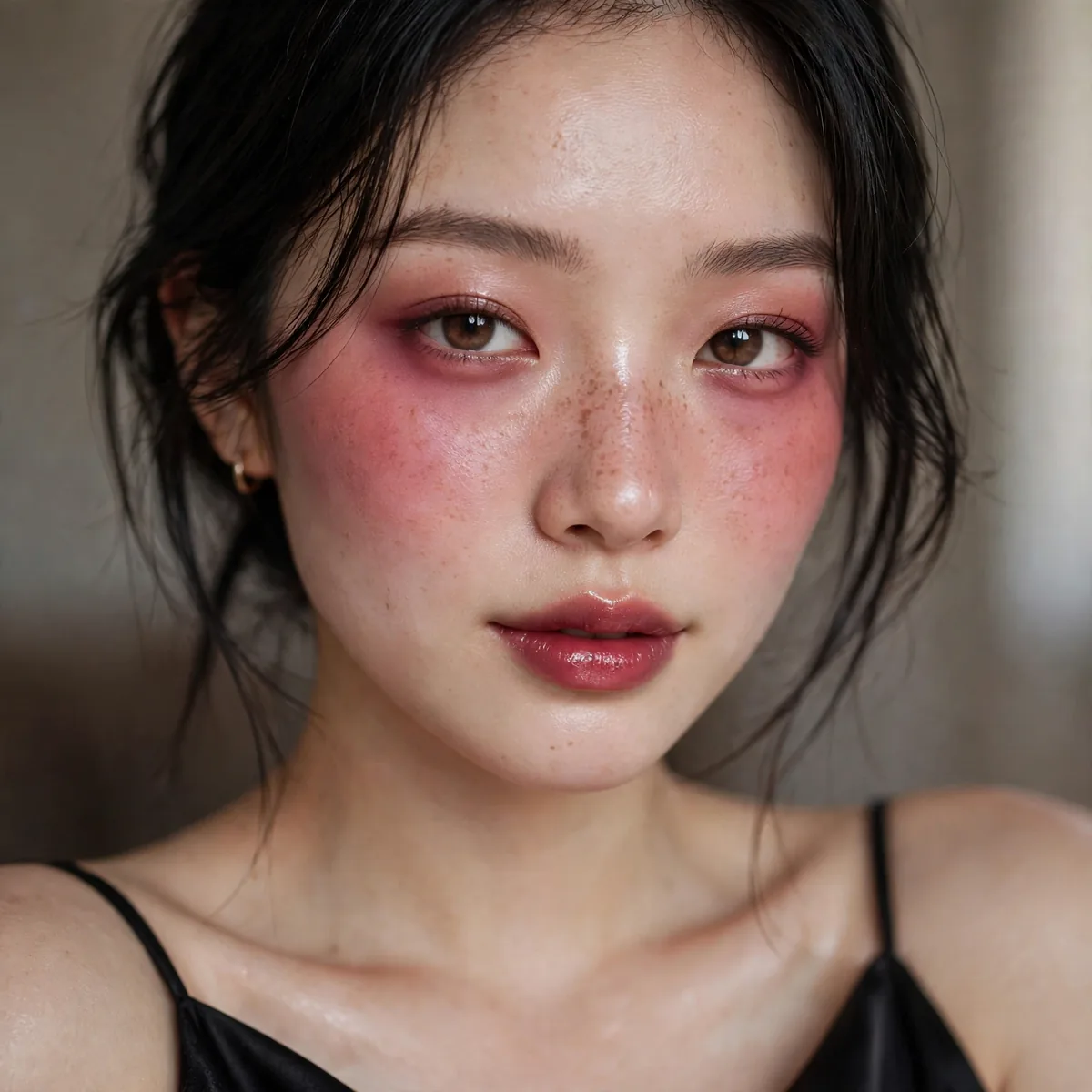 Berry igari blush evening look