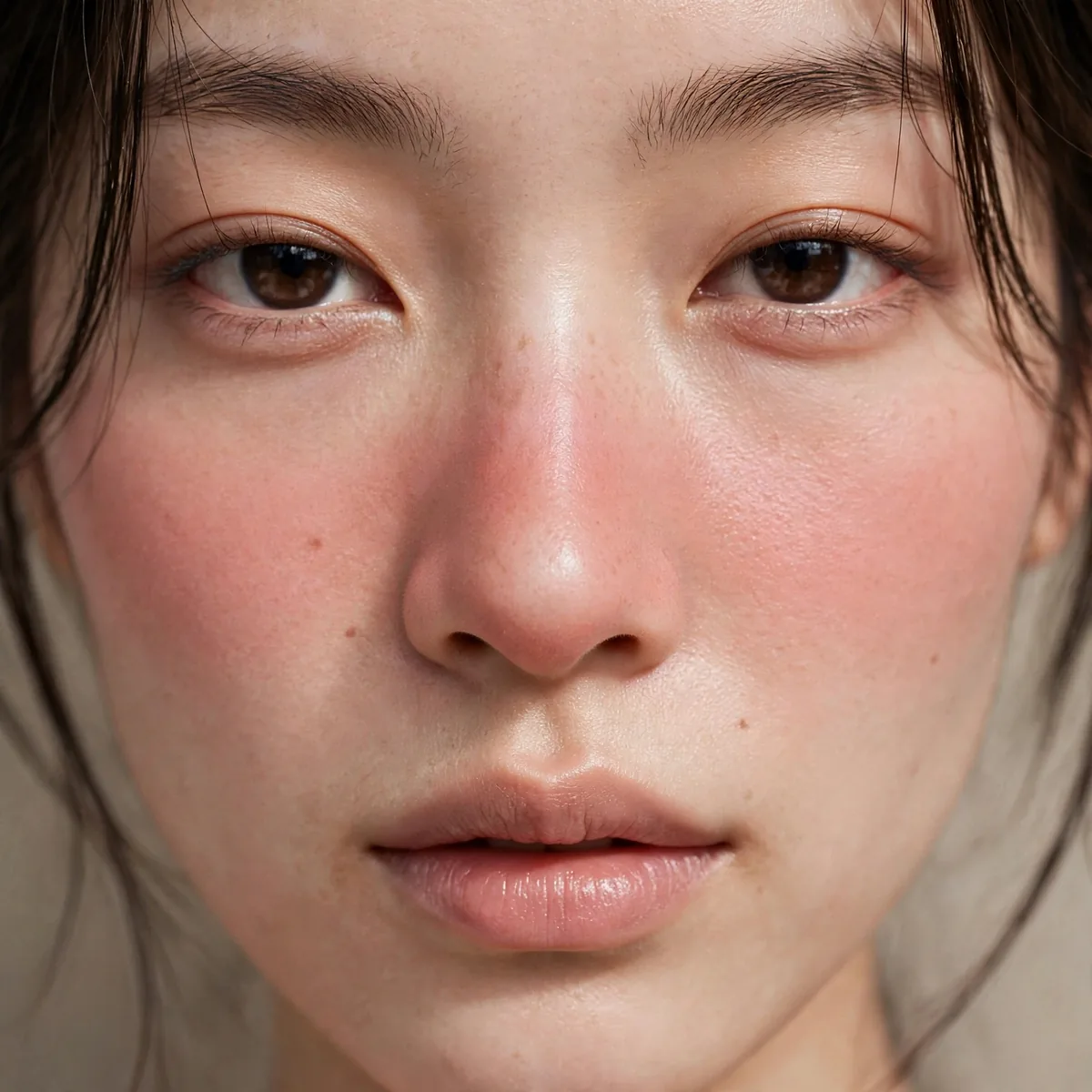 Nose focused igari blush