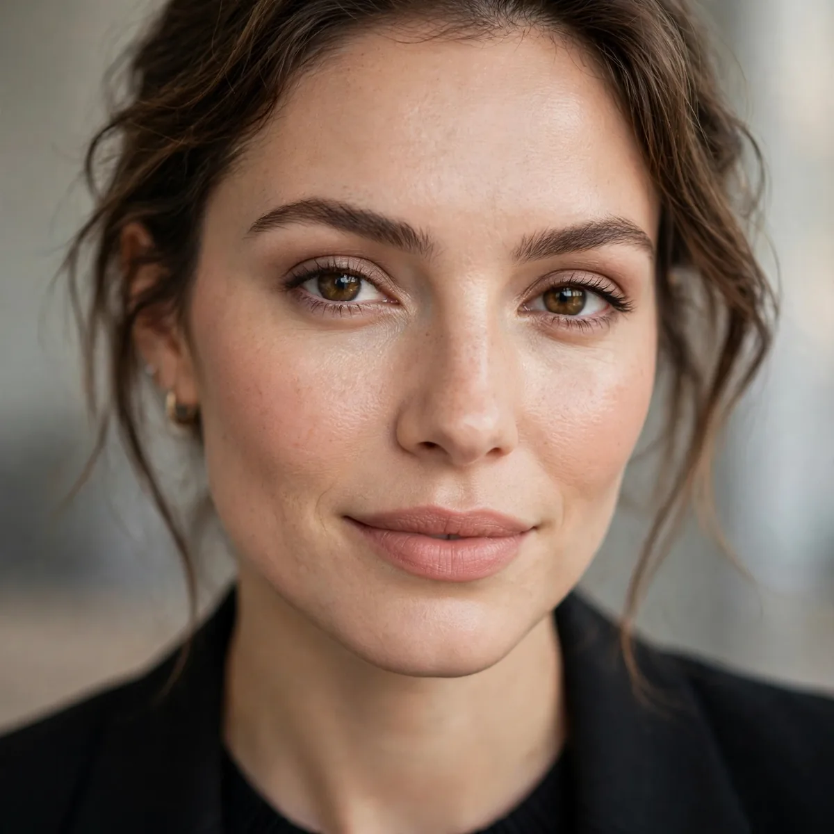 Makeup look optimized for video call job interviews