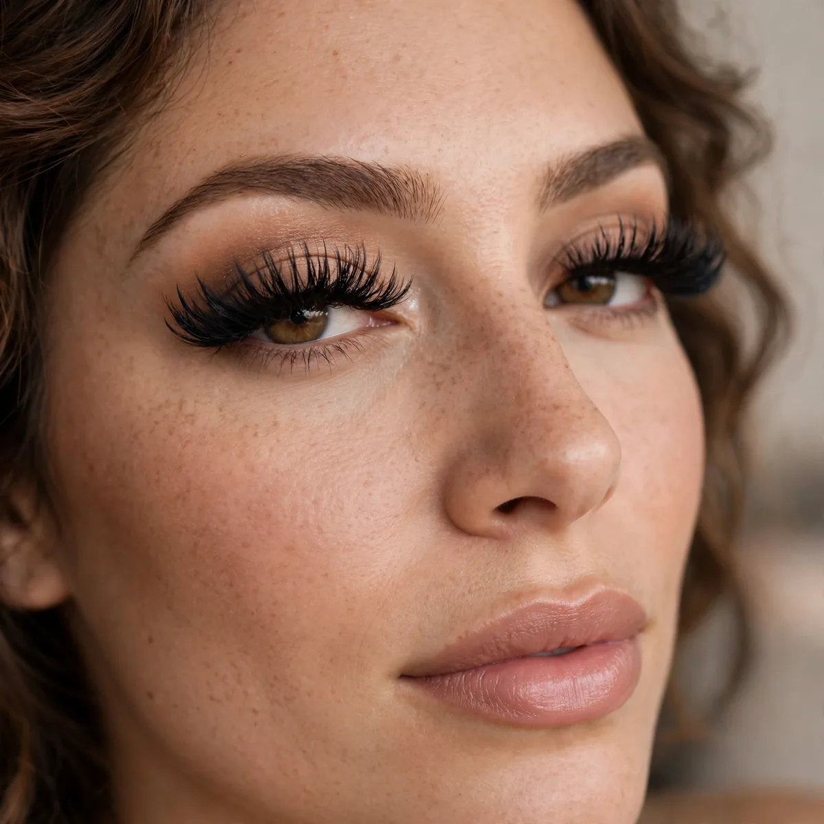 Dramatic volume lash extensions
