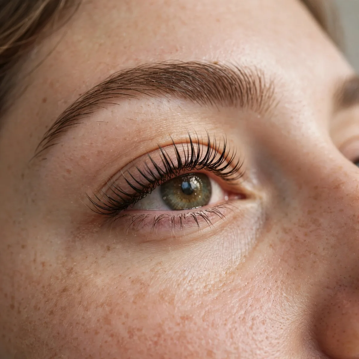 Lash lift with tint hybrid approach
