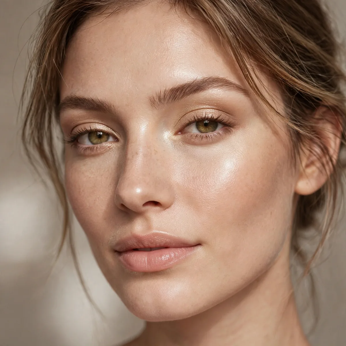 Vanilla highlight latte makeup