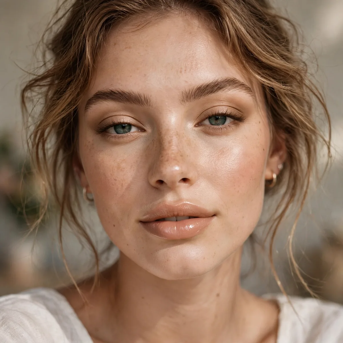 Lighter summer latte makeup