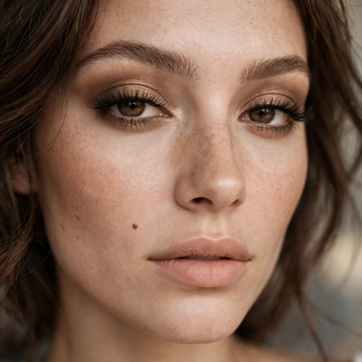 Latte toned smokey eye