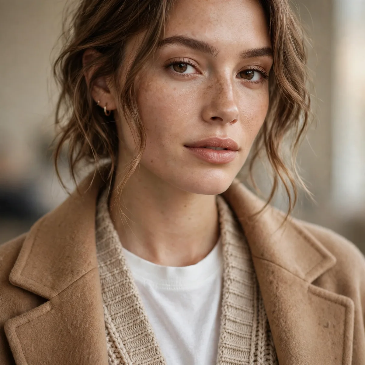 Layered tee cardigan and coat