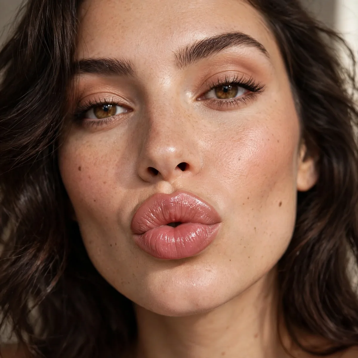 Confident fuller lip look