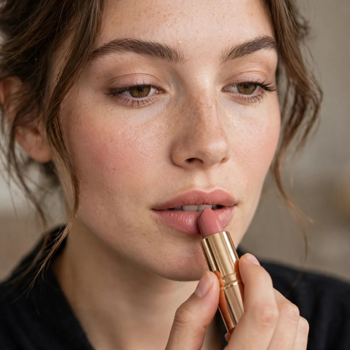 Beginner friendly lipstick application
