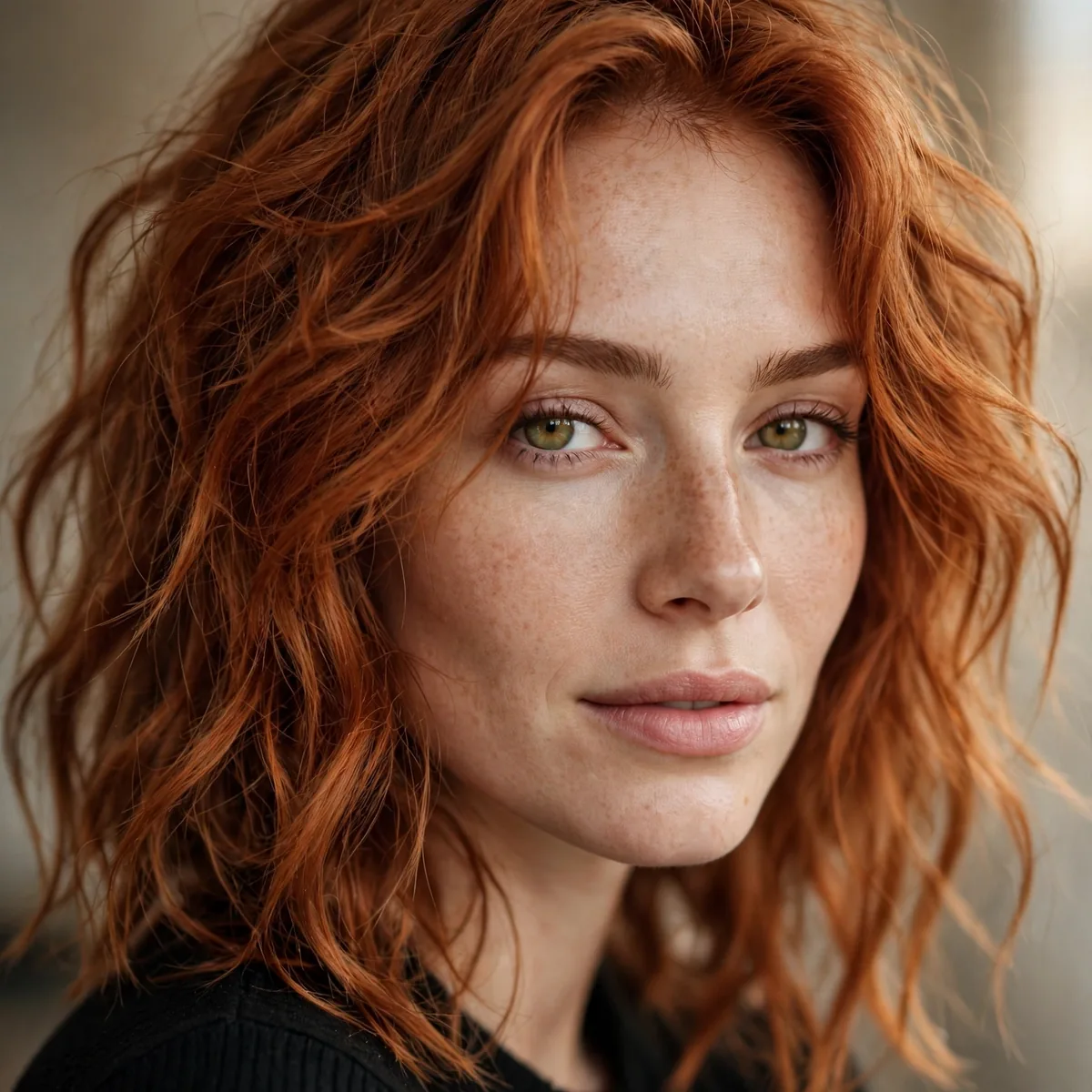 Lived-in copper hair color